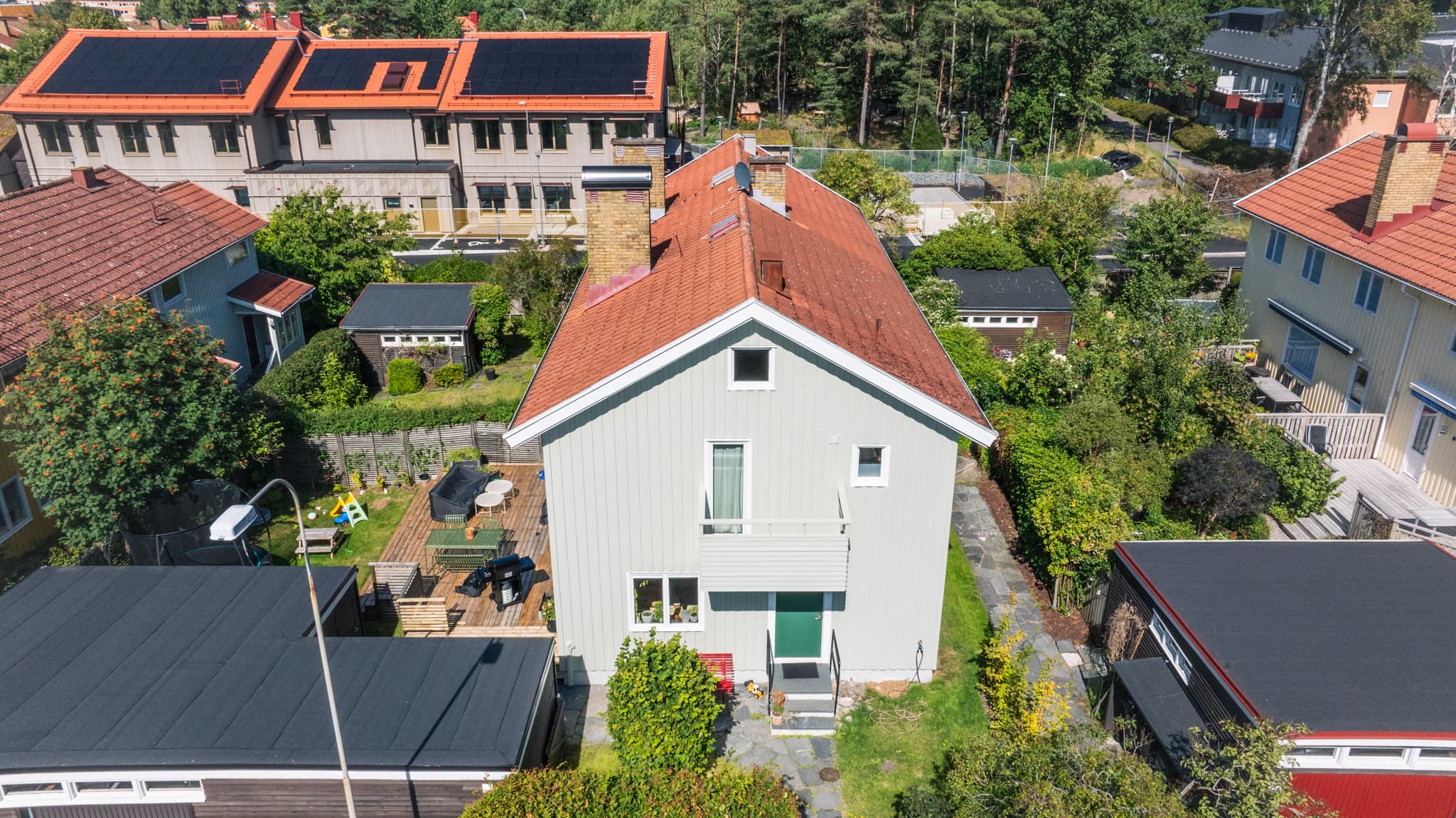 Fasadmålning av villa i Kålltorp