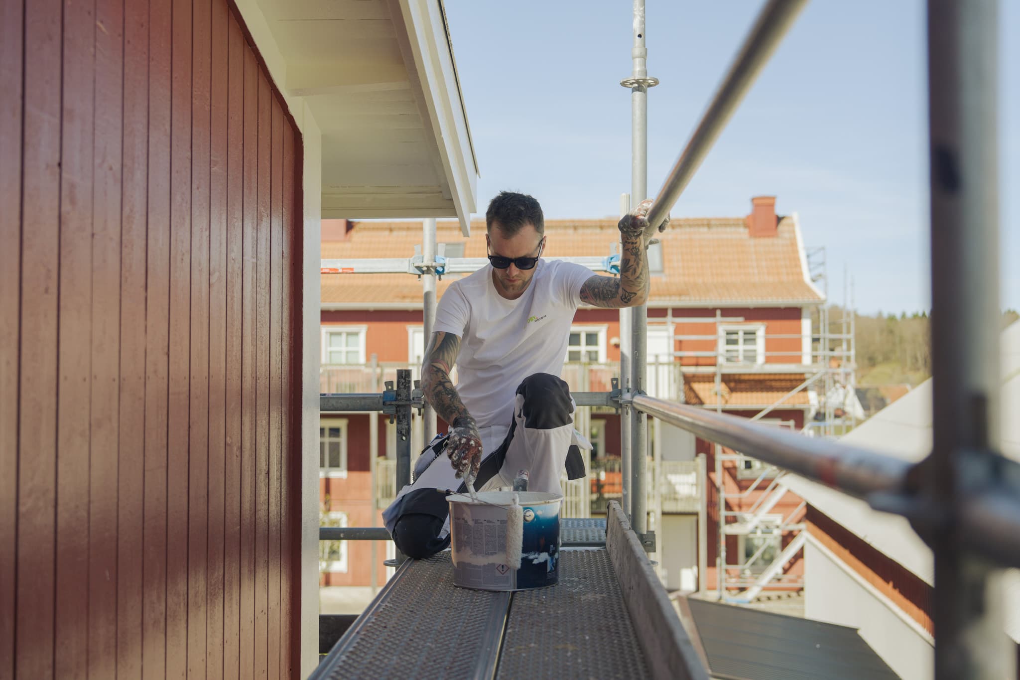 BRF i Nödinge – fasadmålning av radhus