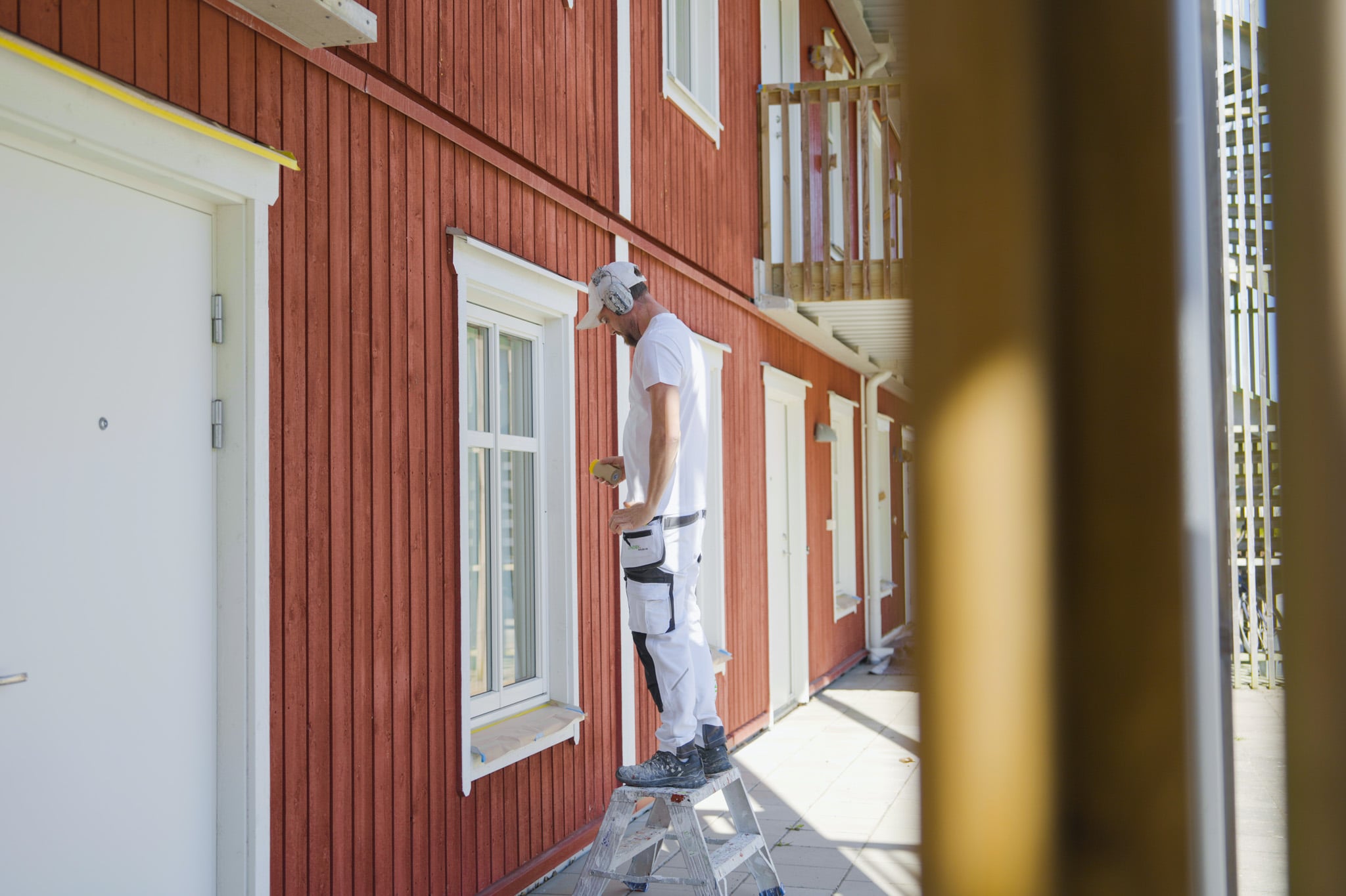 Fasadmålning av radhus för BRF i Nödinge – förebild 8
